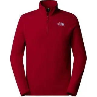The North Face NF0A855W3RO1 M 100 Glacier 1/4 Zip - EU Sweatshirt Herren Garnet RED Größe M