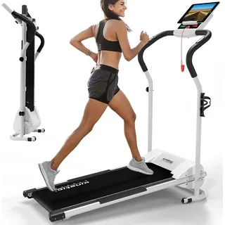 Kinetic Sports KST2500FX - Klappbarer Heimtrainer bis 10 km/h, LCD-Anzeige, Kompaktes Laufband Walking Pad für Zuhause und Büro