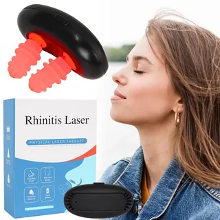 Rotlicht Therapiegerät, Rotlichtlampe Rhinitis Therapiegerät, Physiotherapie Nasenberuhigungsgerät zur Linderung von Nasenbeschwerden und Nasenverstopfung (A)