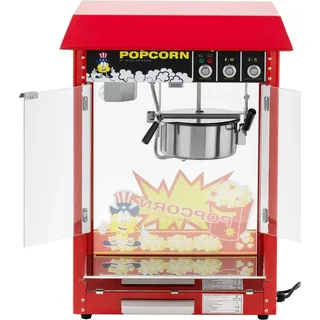 Royal Catering Popcornmaschine Popcornmaker Snack-Automat retro 5 kg/h (16 l/h) 150 / 180 °C0 rot -