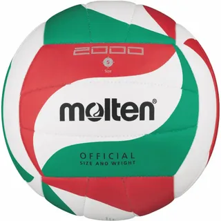 Molten Volleyball V5M2000 Trainingsball weiß/grün/rot Gr. 5