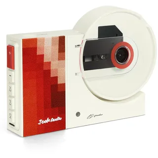 Camaisa Wandmontierbarer Retro-CD-Payer-Musik-Player, USB, Bluetooth-kompatibel, AUX-Eingang, Heim-Audio-Lautsprecher, 4000 mAh, mit Fernbedienung, für Heimdekoration (rot)