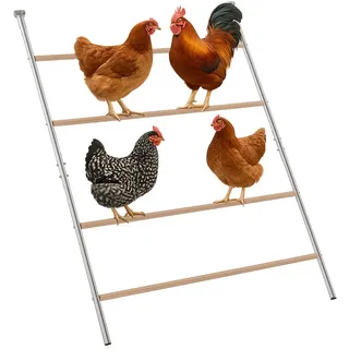 Stabile Hühner-Sitzleiter – Große Sitzstange für Hühner, Tauben & Enten, Robustes Material, wetterbeständig