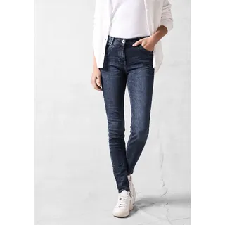 Cecil Damen B378099 Jeans Slim Fit, Mid Blue Wash, 34W / 32L EU - 34W / 32L