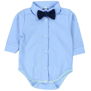 TupTam Body Jungen Baby Hemd-Body Langarm mit Kragen Jungen, Gr. 68 - 68
