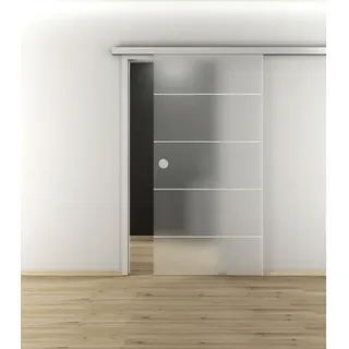 NOVADOORS Glasschiebetür »NOVA 582«, (BxH): 93,5 x : 205,8  cm - transparent