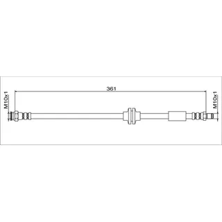 METZGER Bremsschlauch 4111779