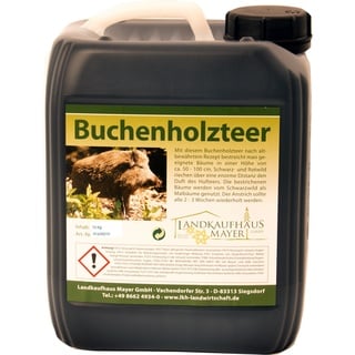 Landkaufhaus Mayer Buchenholzteer - Lockmittel, Lockstoff, Köder für Schwarzwild, Rotwild 10kg (2x5kg)