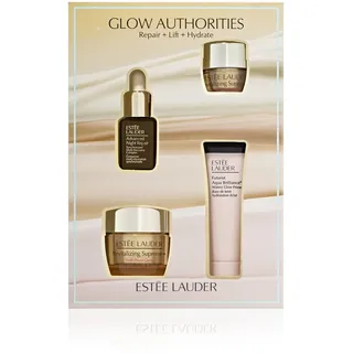Estée Lauder - Glow Authorities Set - Advanced Night Repair Serum 7ml + Futurist Aqua Brilliance Primer 15ml + Revitalizing Supreme+ Youth Power Cream 15ml + Revitalizing Supreme+ Eye Balm 5ml