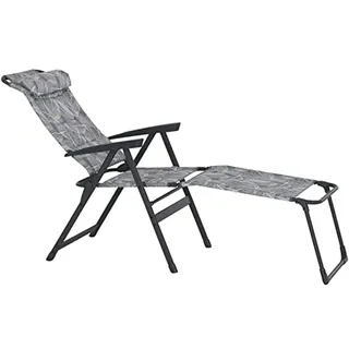 Siena Garden Fußteil Comfort 65 cm x 48 cm x 42 cm Textilgewebe Anthrazit