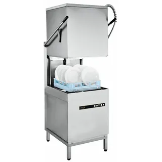 cookmax Hauben-Spülmaschine mit Ablaufpumpe und Reinigerdosierer