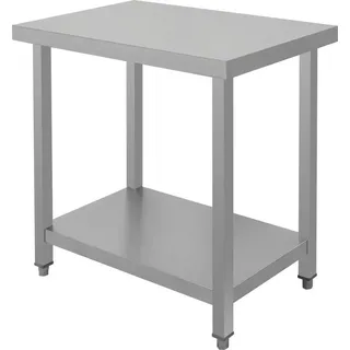 TRIZERATOP Arbeitstisch 150x60 cm aus Edelstahl mit Ablage