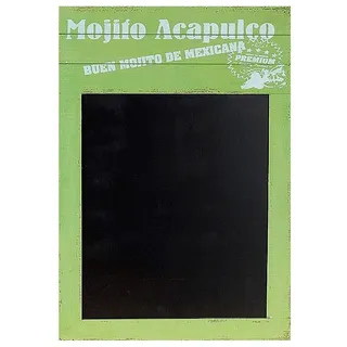 Wellgro Memoboard Nostalgische Holz-Kreide-Tafel grün
