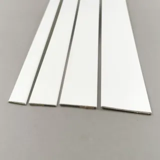 20 mm Flachleiste Abdeckleiste Flachprofil Kunststoffleiste PVC Leiste 6m Fenster