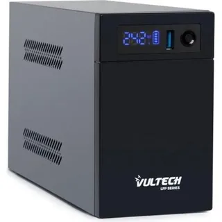 Vultech UPS1000VA-LFP Unterbrechungsfreie Stromversorgung USV), Line-Interaktiv 1 kVA 530 W 2 Ac-ausgänge