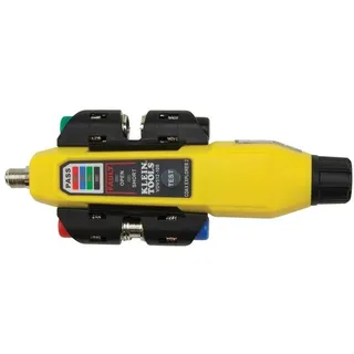 Klein Tools VDV512-101 Coax Explorer 2 Kabeltester Set | Koax Tester für RG59 RG6 RG6Q | Mit 4 Remote-Einheiten | LED-Statusanzeige