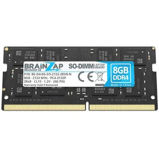 BRAINZAP 8GB DDR4 RAM SO-DIMM PC4-2133P 2Rx8 2133 MHz 1.2V CL15 Notebook Laptop Arbeitsspeicher