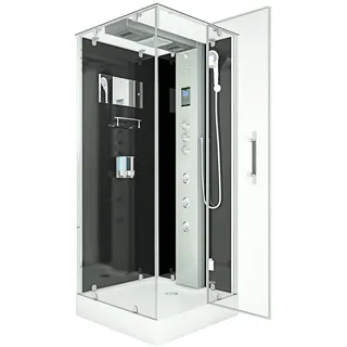 AcquaVapore Duschkabine Komplettdusche Fertigdusche Dusche 90x90 cm mit 2k Scheiben Versiegelung