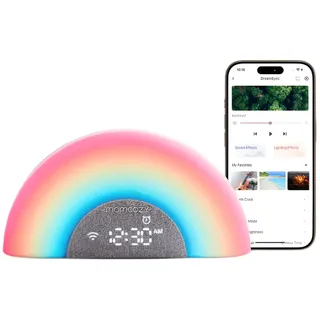 Momcozy Rainbow Sound White Noise Machine mit App-Fernbedienung