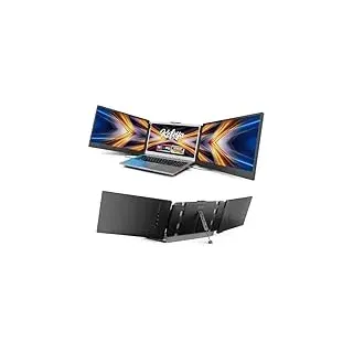 KEFEYA Tragbarer Monitor für Laptop, 14" FHD 1080p HDR Display Laptop Bildschirm Erweiterung, Kompatibel mit 13"-17,3" Mac Windows Chrome