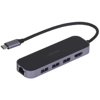 UNITEK Hub USB-C 3.1,Rj-45,3Xusb-A,Hdmi,4K,Pd100W