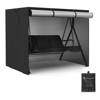 MCombo Hollywoodschaukel Abdeckung 2-3 Sitzer Oxford Schwarz