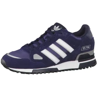 adidas ZX 750, Unisex-Erwachsene Sneakers, Blau (New Navy FTW/White/Dark Navy), 44 2/3 EU (10 Herren UK) - 44 2/3 EU