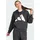 Essentials Big Logo French Terry Loose Kapuzenpullover Black White S