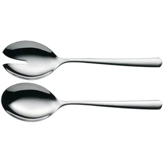 WMF Boston Salatbesteck Edelstahl 23,7 cm, Salatgabel, Servierlöffel, Cromargan Edelstahl poliert, glänzend, spülmaschinenfest