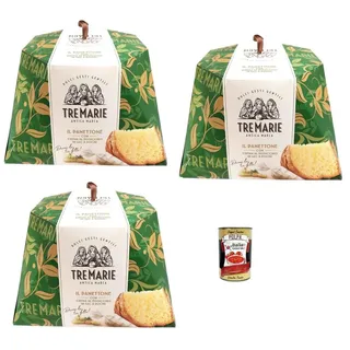 Tre Marie Italian Gourmet Panettone Pistaziencreme dolce natalizio weich 3 x 950g