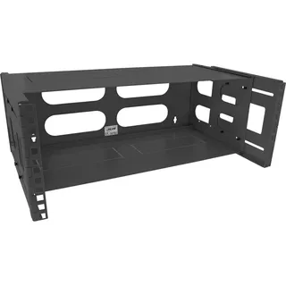 InLine 19" Rack zur Wandmontage, 4HE, 24-40cm Tiefe, mit Abdeckung, schwarz