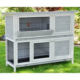 nanook shop Kleintierstall Bommel 122 x 50 x 103 cm grau