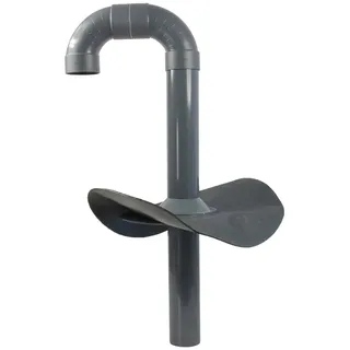 Fleck Flachdach Schwanenhals mit Flansch aus Bitumen DN70