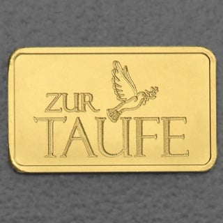 Goldbarren 25g Gravur Zur Taufe