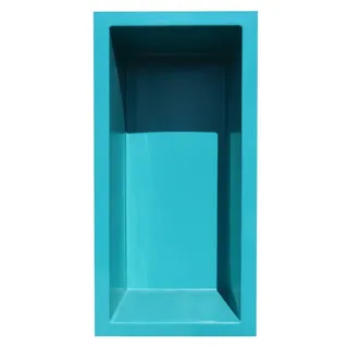 Wacredo GFK Rechteckbecken blau 200 x 100 x 60cm Kneippbecken Teichbecken | Wasserspielbecken architektonisches Wasserbecken für Wasserspiel Glasfaser