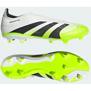 adidas Predator League Laceless MG/Fg Herren Cloud White/Core Black/Lucid Lemon 40