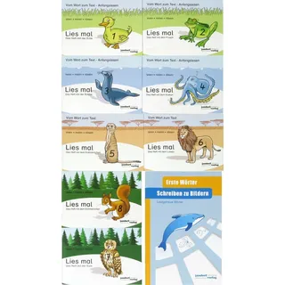 Lies mal 1-8 (2015) + Schreiben zu Bildern - Lautgetreue Wörter (Delphin)