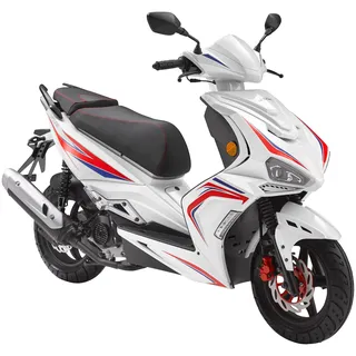 LUXXON F18 Motoroller - City Roller mit 50 ccm - 2,9 PS für Erwachsene, Sportliches Design, 4-Takt Motor, B:71cm H:118cm L:185cm