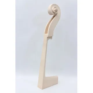 WUQIMUSC 3/4 Upright Bass Griffbrett Palisander Ahorn Holz Bass Hals Kopf Kontrabass Teile (Hals)