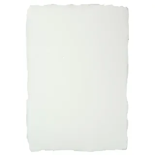 Netuno 5 Blatt Büttenpapier Weiß glatt DIN A4 ca. 205x 290 mm Papierkarte mit Büttenrand Bütten Briefpapier handgemacht für Briefkarten Einladungen Hochzeit-Papeterie Künstlerpapier weiß Naturpapier