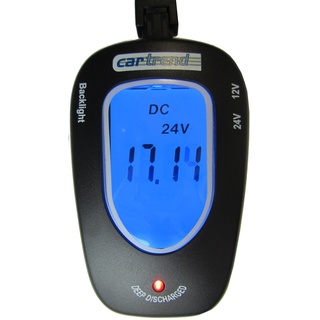 CARTREND 80127 Batterie Tester 12 Volt/24 Volt, mit LCD Anzeige blau beleuchtet