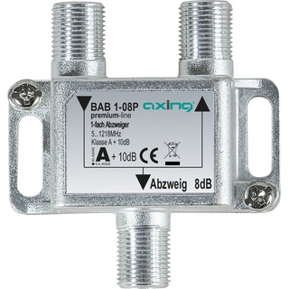 Axing BAB 1-08P Kabel-TV Abzweiger 1-fach 5 - 1218MHz