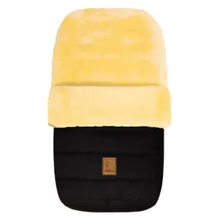 Heitmann-Felle Lammfellfußsack Eisbärchen schwarz (ENS-968SZHT)