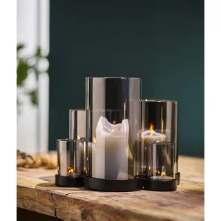 philippi Windlicht Lichtermeer Glas Schwarz