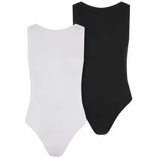 URBAN CLASSICS Damen Ladies Rib Tank Body 2-Pack, Damen, Gr. XXL