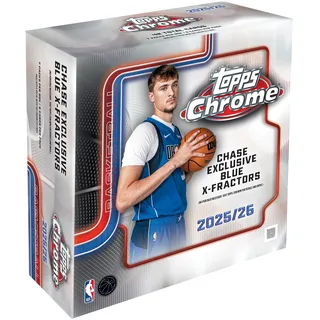Topps 2025-26 Chrome Basketball - Fabrik versiegelt - Mega Box