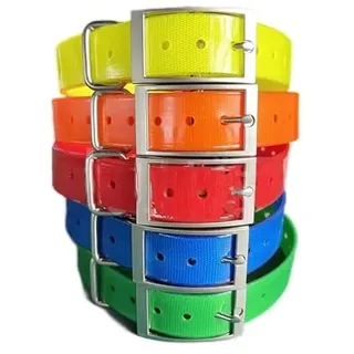 Hundehalsband, kompatibel mit Garmin T20, TT25, T5, TT10, TT15, DC50, 2,5 cm, Nylon, wasserdicht, Ersatzband für Training, GPS-Halsbänder, Empfänger, Emitter, Antennengürtel, Leine (5 x gemischte