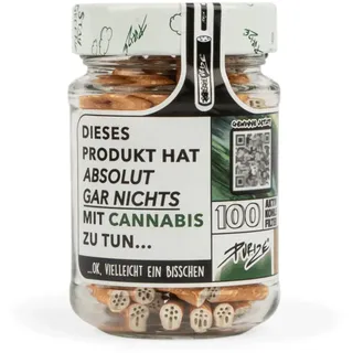 100 Stück XTRA Slim Aktivkohlefilter im Glas Ø 5,9 mm - Spion