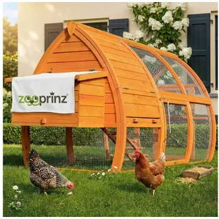 zooprinz Hühnerstall Superhenne 172 x 102 x 76 cm braun