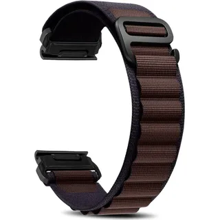 Niboow QuickFit 22mm Armband für Garmin Fenix 8 47mm/Fenix 7 Pro Solar/Fenix 7/Fenix E 47mm/Epix 2 Pro 47mm, Nylon G-Haken Ersatzarmbänder für Garmin Fenix 6 GPS/Fenix 6 Pro GPS/Fenix 5 Plus - Lila